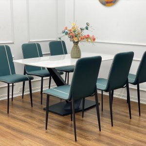 Bộ Bàn Ăn Mặt Đá 6 Ghế Vertical - VT6X