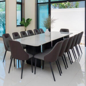 Bộ Bàn Ăn Mặt Đá 3M 12 Ghế Siêu VIP