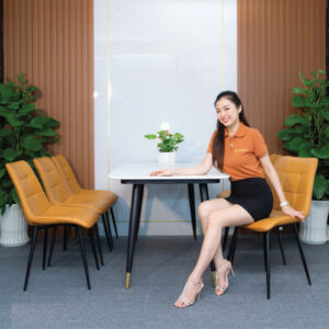 Bộ Bàn Ăn Mặt Đá 6 Ghế Camila