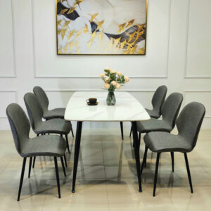 Bộ Bàn Ăn 6 Ghế Nordic Nhập Khẩu