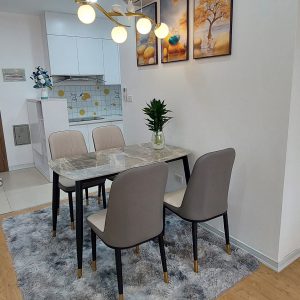 Bộ Bàn Ăn 4 Ghế Monet Chân Côn - MN4