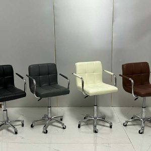 Ghế Quầy Bar CARO Đệm Vuông (Bánh Xe Xoay)