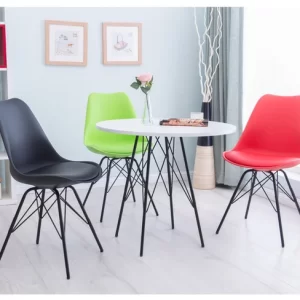 Ghế Eames Nhựa Mặt Đệm Chân Sắt Sơn Tĩnh Điện