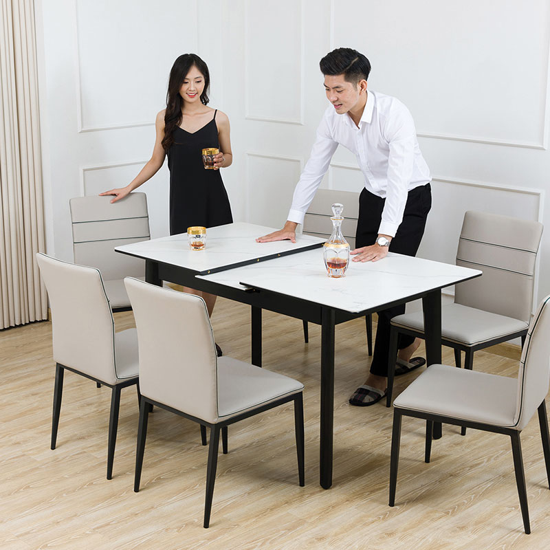 bàn ăn thay đổi kích thước dễ dàng