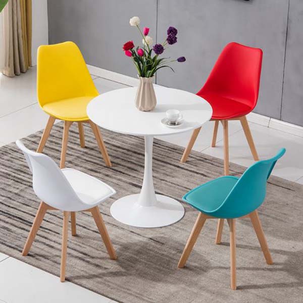 Bộ Bàn Tròn Kính Cường Lực 4 Người