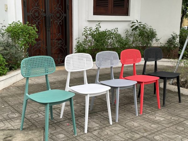 ghế nhựa đúc Bunny tựa lỗ giả 2
